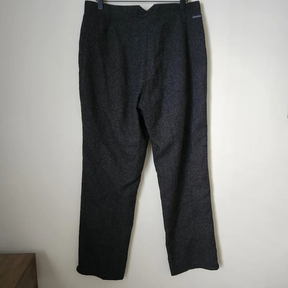 Woolrich | High Waist Straight Leg Onyx Heather Trouser Dress Pants - Size 6 - Picture 6 of 10